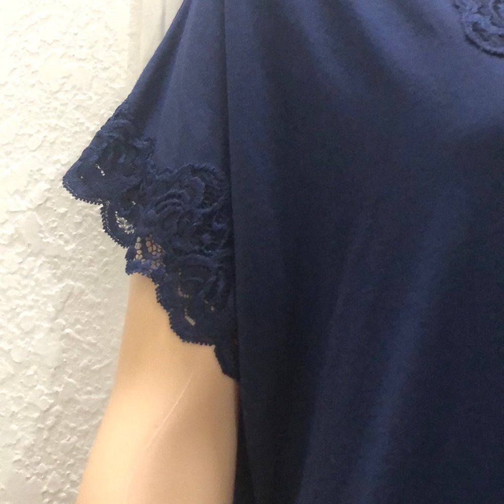 Charter Club Lace-Trimmed Soft  Knit Nightgown - Picture 6 of 8